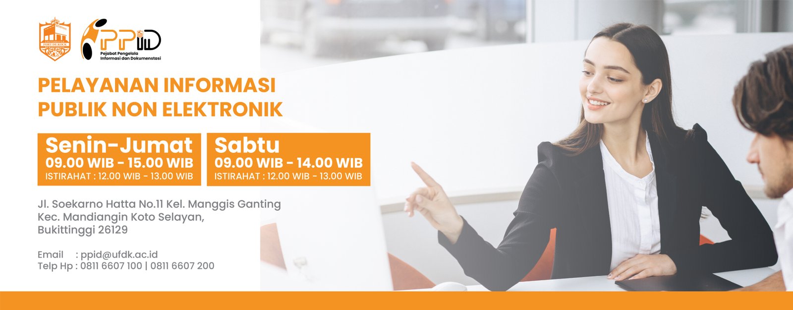 Banner PPID Universitas Fort de Kock